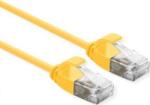 Roline 21.15. 3920 RJ45 Hálózati kábel, patchkábel CAT 6A U/UTP 0.15 m Sárga Árnyékolatlan, Halogénmentes, Lángálló 1 db (21.15. 3920) (21.15.3920)
