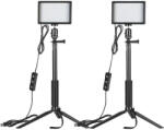 NEEWER ZC-10S készlet két LED lámpa + szűrők + állványok (B07T8FBZC2) - kamerapro