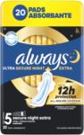  Mindig helyezze be a Secure Night S5-öt (20 db/fólia)