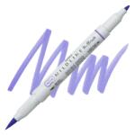 Zebra Ecsetirón ZEBRA kétvégű filctoll Mildliner, ecset 1-4mm és vékony kerek hegy 0, 5mm Lavender, lila
