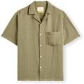 Portuguese Flannel Hosszú ujjú ingek Grain Shirt - Khaki Zöld EU L