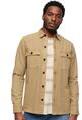 Superdry Hosszú ujjú ingek M4010799A Bézs EU L