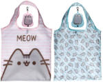 PUSHEEN cicás bevásárlótáska, összehajtható, 55x37cm (10x8x3cm), kétféle (PCT-FBAG26) - mesescuccok
