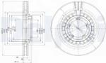 DELPHI Disc frana DELPHI BG4134 (BG4134) - fixbox