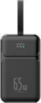 Xmart Преносима външна батерия Xmart, 20000 mAh, 65W, PD, LED Дисплей, Черна (23483)