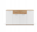 Meblohand Justus 3 artisan/fehér komód 160 cm - smartbutor