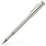 Faber-Castell Töltőtoll Faber-Castell Classic Silver ezüst bevonatú OM 18 karátos arany hegy irídium heggyel, finoman barázdált test