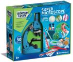 Clementoni Science &, Play: Set de construcție a unui super microscop 1200x - Clementoni (75100TE)