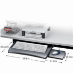 Fellowes Billentyűzettartó, kihúzható, Fellowes® Underdesk (93804) - officefirst