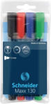 Schneider Permanent marker 1-3 mm kerek végű 4-es készlet SCHNEIDER Maxx 130 (113094) - cartridge