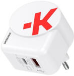 SKROSS Hálózati töltő, 1xUSB-A, 1xUSB-C, PD, 45W, GaN, USB-C kábel, SKROSS