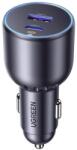 Ugreen Incarcator Auto UGREEN EC701, 63W, 3A, 1 x USB-A - 1 x USB-C, Negru