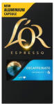 Jacobs Kávékapszula, 10 db, koffeinmentes, JACOBS DOUWE EGBERTS " L' OR Decaffeinato"