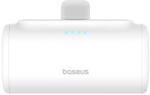 Baseus Compact gyorstöltő powerbank 5000 mAh, 20W iPhone csatlakozóval, fehér