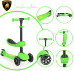 Lamborghini 2IN1 ráülős roller ZÖLD
