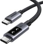 UGREEN Uno L509 100W 0, 5m USB-C fekete adat- és töltőkábel 45612 (45612)