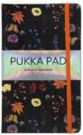 Pukka Pad Bloom A5 192 pagină linia banda de cauciuc jurnal negru (A17357BL2)