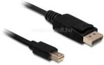 Delock Kábel mini Displayport dugó > Displayport dugó 5 m, fekete (DL83479) (DL83479)