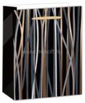  IRIS matt papírtasak fekete/bronz csíkos 26 x 32cm (QX_IMPEX_KFT_370487) (QX_IMPEX_KFT_370487)