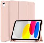 Haffner Smart Case on/off funkcióval - Pencil tartóval Apple iPad 10.9 (2022) rózsaszín (FN0468)