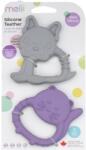 Melii Teethers rágóka Bulldog & Cat 2 db