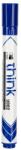 Deli 2-5 mm vágott kék tábla és flipchart marker (DEU00230) - officedepot