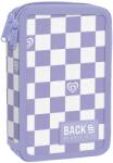 BackUP Penar cu rechizite Back Up DW - Purple Chess, cu 2 fermoare (PB7DW26) Penar