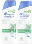 Head & Shoulders Șampon anti-mătreață Menthol Fresh, 2 x 330 ml