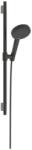 Hansgrohe Raindance Alive Select S - Set pară de duș, bară și furtun, 3 jeturi, EcoSmart, crom negru periat 24602340 (24602340)