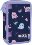 BackUP Penar cu rechizite Back Up EW - Moon Cats, cu 3 fermoare (PB7EW25) Penar