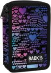 BackUP Penar cu rechizite Back Up DW - Hearts, cu 2 fermoare (PB7DW18) Penar