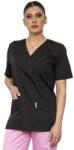 Vetro Design Bluza Medicala Unisex Ved Clasic, Maneca Scurta, 3 Buzunare, Negru, XS (VTR-1230-T047-XS)