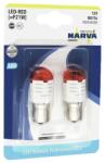 NARVA KÉSZLET 2x LED Autó izzó P21W BA15s/1, 75W/12V piros - Narva 18093RPNVAB2 N18093 (N18093)