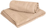  1x fürdőlepedő CLARYSSE ELEGANCE 70x140 cm + 1x törölköző CLARYSSE 60x110 cm, 100% pamut, homokszínű