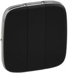 Legrand Valena Allure burkolat multifunkciós vezérlőhöz, Fekete (755038) (755038)
