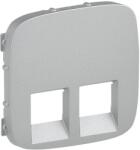 Legrand Valena Allure 2xRJ11/RJ45 aljzat burkolat, Alumínium (755427) (755427)
