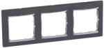 Legrand Valena Fekete / Ezüst, 3-as vízszintes keret (770393) (770393)