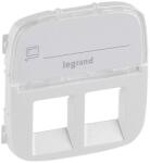 Legrand Valena Allure 2xRJ11/RJ45 aljzat burkolat címketartóval, Gyöngyház (755489) (755489)