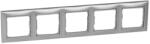 Legrand Valena ötös keret vízszintes, alumínium (770155) (770155)