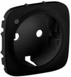 Legrand Valena Allure 2P+F csatlakozóaljzat ellenőrzőfényes burkolat, fekete (754858) (754858)