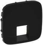 Legrand Valena Allure RJ11/RJ45 aljzat burkolat, Fekete (755418) (755418)