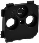 Legrand Valena Allure TV-RD-SAT aljzat burkolat (30 mm), Fekete (754808) (754808)