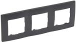 Legrand Niloé hármas keret, matt fekete (397033) (397033)