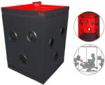 Secretdome - cabină de sex BDSM cu orificii (negru)