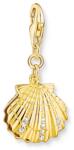 Thomas Sabo Aranyozott shell kagyló ezüst charm