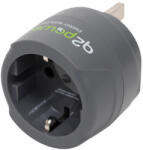 Q2Power 1.200100-TH utazóadapter, Europe to UK, bemeneti feszültség: 100-250 V, 7 A, teljesítmény: 100V-700W/250V-1750W (1_200100-TH)