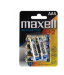 Maxell LR03 4+2 AAA elem, alkáli, ceruza, 1, 5V, 6 db/csomag