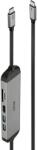 Lindy 43326 dokkoló állomás és port replikátor Vezetékes USB 3.2 Gen 1 (3.1 Gen 1) Type-C Fekete, Szürke (43326) (EL1392503LV-BG-001V)