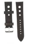 Peyton Rous Curea de ceas din piele, 24 mm x 20 cm, negru - ciucaleti