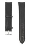 Time Veranda Curea de ceas din piele mata, 16 mm x 20 cm, negru - ciucaleti